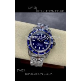 Rolex Submariner 116610 Iced Out Edition 20 Blue Dial Swiss Replica Watch 