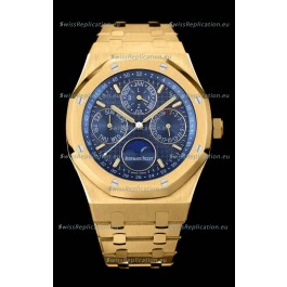 Audemars Piguet Royal Oak Perpetual Calendar Swiss Replica 904L Steel in Yellow Gold Casing