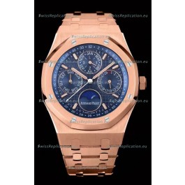 Audemars Piguet Royal Oak Perpetual Calendar Swiss Replica 904L Steel in Rose Gold Casing