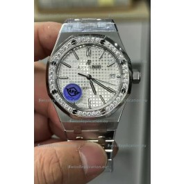 Audemars Piguet Royal Oak 37MM White Dial Watch in 3120 Movement - 1:1 Mirror Replica