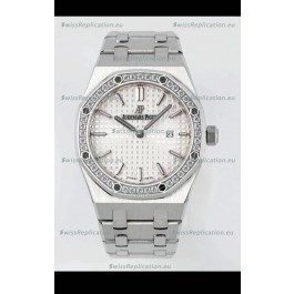 Audemars Piguet Royal Oak 33MM 904L White Black Dial 1:1 Mirror Replica Watch
