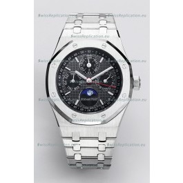 Audemars Piguet Royal Oak Perpetual Calendar Swiss Replica 904L Steel - Black Dial 