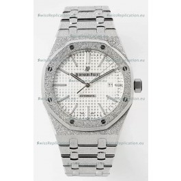 Audemars Piguet Royal Oak 15410BC 41MM White Dial 904L Steel CALIBRE 3120 Movement 1:1 Mirror Replica