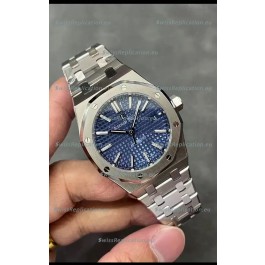 Audemars Piguet Royal Oak 37MM Blue Dial 904L Steel Watch in 3120 Movement - 1:1 Mirror Replica