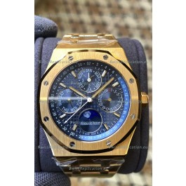 Audemars Piguet Royal Oak Perpetual Calendar Swiss Replica 904L Steel in Yellow Gold Casing