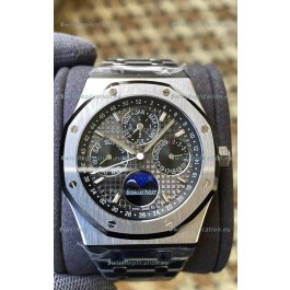 Audemars Piguet Royal Oak Perpetual Calendar Swiss Replica 904L Steel in Grey Dial 