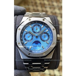 Audemars Piguet Royal Oak Perpetual Calendar Swiss Replica 904L Steel in Blue Dial