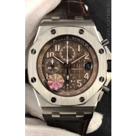 Audemars Piguet Royal Oak Offshore Chronograph Brown Dial 904L Steel - 1:1 Mirror 3126 Movement