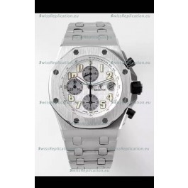 Audemars Piguet Royal Oak Offshore White Dial Chronograph 1:1 Mirror Replica Watch - 904L Steel