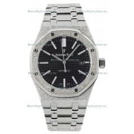 Audemars Piguet Royal Oak Frosted 37MM Self-Winding Black Dial 1:1 Mirror Replica Watch