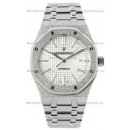 Audemars Piguet Royal Oak Frosted 37MM Self-Winding White Dial 1:1 Mirror Replica Watch