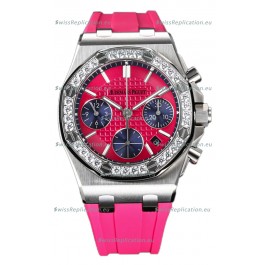 Audemars Piguet Royal Oak Offshore Pink Dial Chronograph 37MM - Swiss Replica Watch 