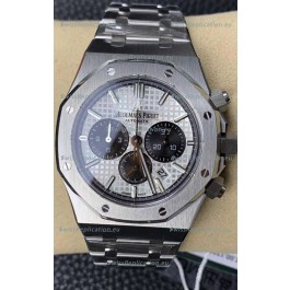 Audemars Piguet Royal Oak Chronograph White Dial Steel Strap Swiss Replica Watch