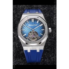 Audemars Piguet Royal Oak Tourbillon 41mm in 904L Casing - Blue Tapisserie Dial 1:1 Ultimate Replica