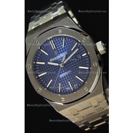 Audemars Piguet Royal Oak 41MM Blue Dial Steel Strap - 1:1 Mirror Ultimate Edition