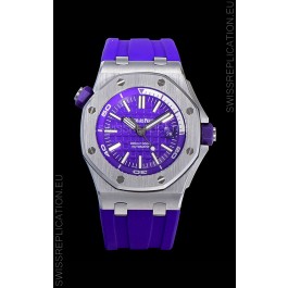 Audemars Piguet Royal Oak Diver Swiss Replica Navy Blue Dial 1:1 Quality 3120 Movement 904L Steel 