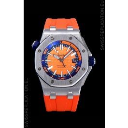 Audemars Piguet Royal Oak Diver Swiss Replica Orange Dial 1:1 Quality 3120 Movement 904L Steel 