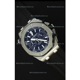Audemars Piguet Royal Oak Offshore Diver Chronograph Swiss Quartz Replica Watch in Black Dial