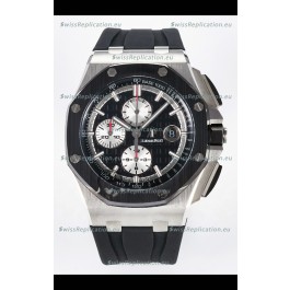 Audemars Piguet Royal Oak Offshore Chronograph Black Dial 1:1 Super Clone Replica Watch - 904L Steel