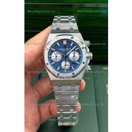Audemars Piguet Royal Oak Chronograph Blue Dial Steel Strap Swiss Replica Watch