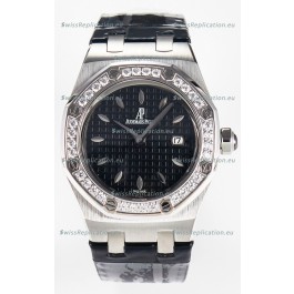 Audemars Piguet Royal Oak 33MM 904L Steel Quartz Black Dial Swiss Replica Watch