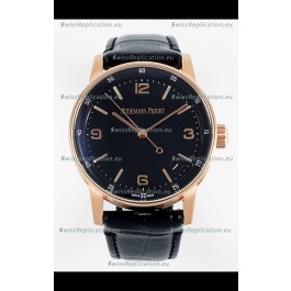 Audemars Piguet CODE 11.59 15210R Swiss Replica Watch in Rose Gold Black Dial 41MM