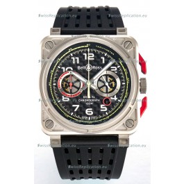 Bell & Ross BR03-94 Titanium Case Carbon Dial Chronograph 1:1 Mirror Replica Watch