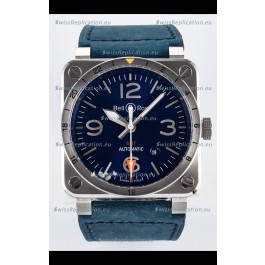 Bell & Ross BR03-93 GMT Edition Blue Dial 1:1 Mirror Replica Watch 