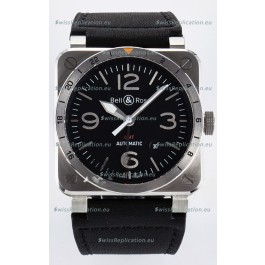Bell & Ross BR03-93 GMT Edition Black Dial 1:1 Mirror Replica Watch 