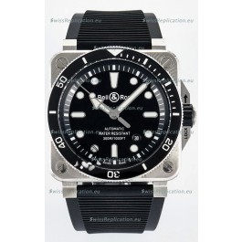 Bell & Ross BR03-92 Diver Stainless Steel - Black Dial Swiss Replica Watch 1:1 Mirror Replica