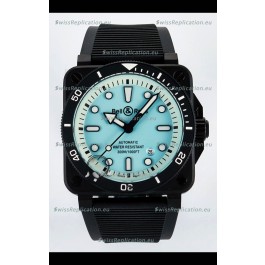 Bell & Ross BR03-92 Divers Edition PVD Coated 1:1 Mirror Replica Pale Blue Dial