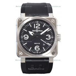 Bell and Ross BR03-92 Black Dial 904L Steel Swiss Replica Watch 