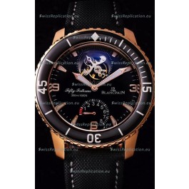 Blancpain Fifty Fathoms Tourbillon 8 Jours 1:1 Mirror Swiss Replica Watch in Rose Gold Casing