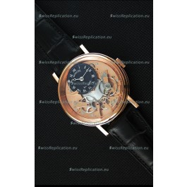 Breguet Tradition 7057BR/R9/9W6 Pink Gold Dual Tourbillon Swiss Replica Watch 
