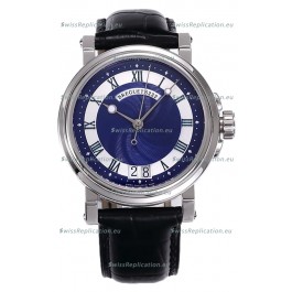 Breguet Marine Automatic Big Date 5817 Stainless Steel Watch with in Blue Dial 