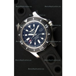 Breitling SuperOcean 44 Special Steel Swiss Replica Watch with Rubber Strap