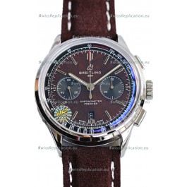 Breitling Premier B01 Chronograph 42 Edition Steel Casing Centenary Brown Dial - 1:1 Mirror Replica Watch