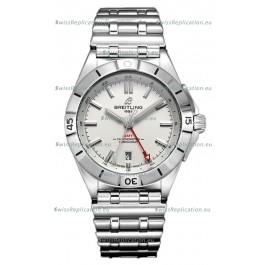 Breitling Chronomat Automatic GMT 40 White Dial 1:1 Mirror Swiss Replica Watch 