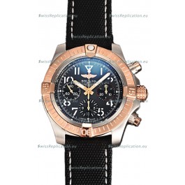 Breitling Avenger Chronograph 45 Two Tone Black Dial 1:1 Mirror Swiss Replica Watch 