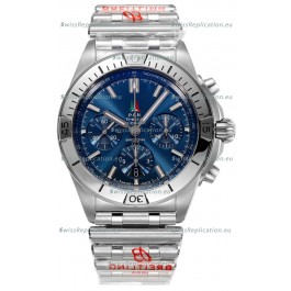 Breitling Chronomat B01 42 Edition Swiss 904L Steel Casing Blue Dial 1:1 Mirror Replica Watch