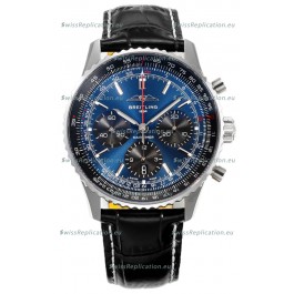 Breitling Navitimer B01 Chronograph 43 Blue Dial - 904L Steel Casing 1:1 Mirror Swiss Replica