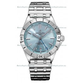 Breitling Chronomat Automatic GMT 40 Light Blue Dial 1:1 Mirror Swiss Replica Watch 