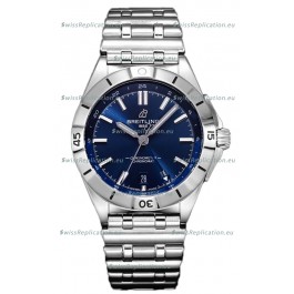 Breitling Chronomat Automatic GMT 40 Dark Blue Dial 1:1 Mirror Swiss Replica Watch 