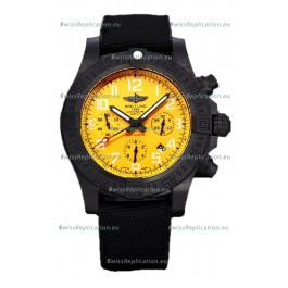Breitling Avenger Hurricane Chronograph Yellow Dial 1:1 Mirror Swiss Replica Watch 