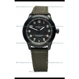 Breitling Navitimer Aviator 8 Automatic 41 Black Dial Nylon Strap 1:1 Mirror Swiss Replica Watch 
