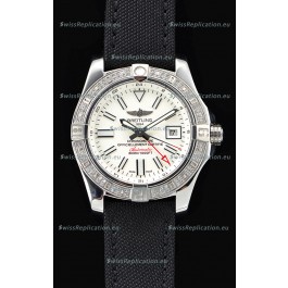 Breitling Avenger II Steel GMT Swiss Watch 1:1 Ultimate Edition - White Dial