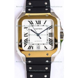Santos De Cartier Two Tone Yellow Gold 1:1 Mirror Swiss Replica Watch 40MM