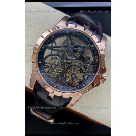 Roger Dubuis Excalibur Dual Tourbillon 1:1 Mirror Swiss Rose Gold Case
