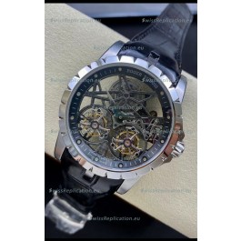 Roger Dubuis Excalibur Dual Tourbillon 1:1 Mirror Swiss Rose Steel Case