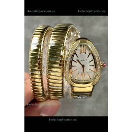 Bvlgari Serpenti Tubogas Double Spiral Rose Gold Super Clone Replica Watch